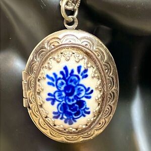 Delft Locket Necklace